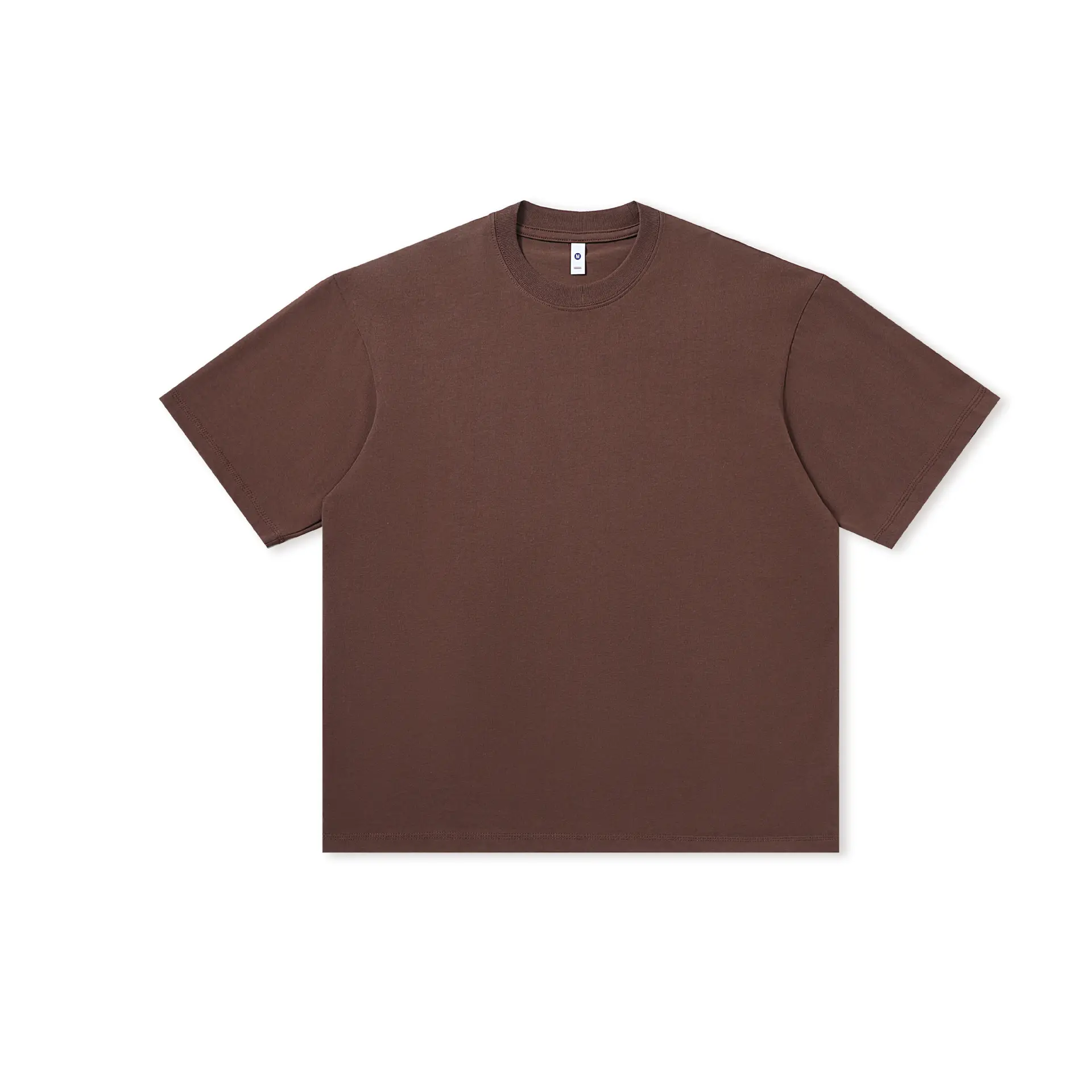 Women Black Cotton T-Shirt Round Neck Drop Shoulder - Image 7