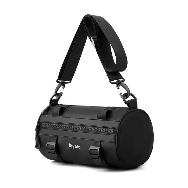 Men's Green Coated Shoulder Crossbody Bag Biate - Image 9