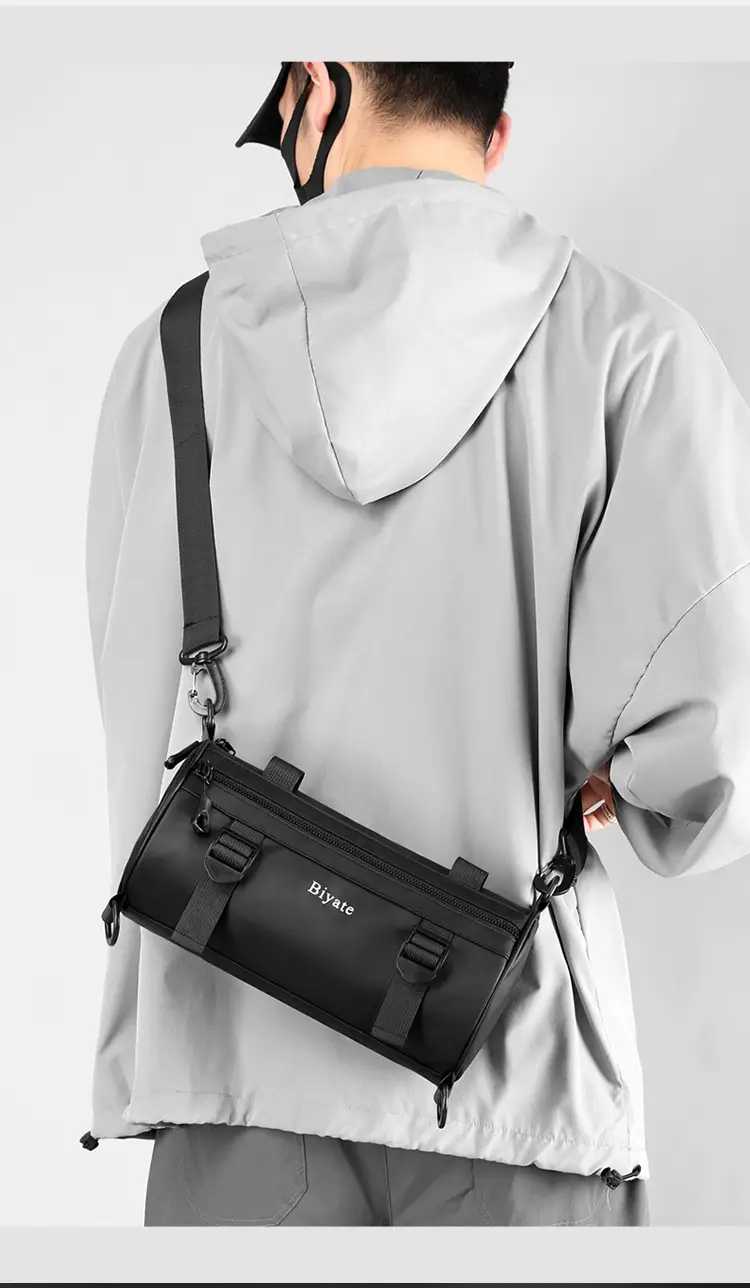 Men's Green Coated Shoulder Crossbody Bag Biate — feature 12