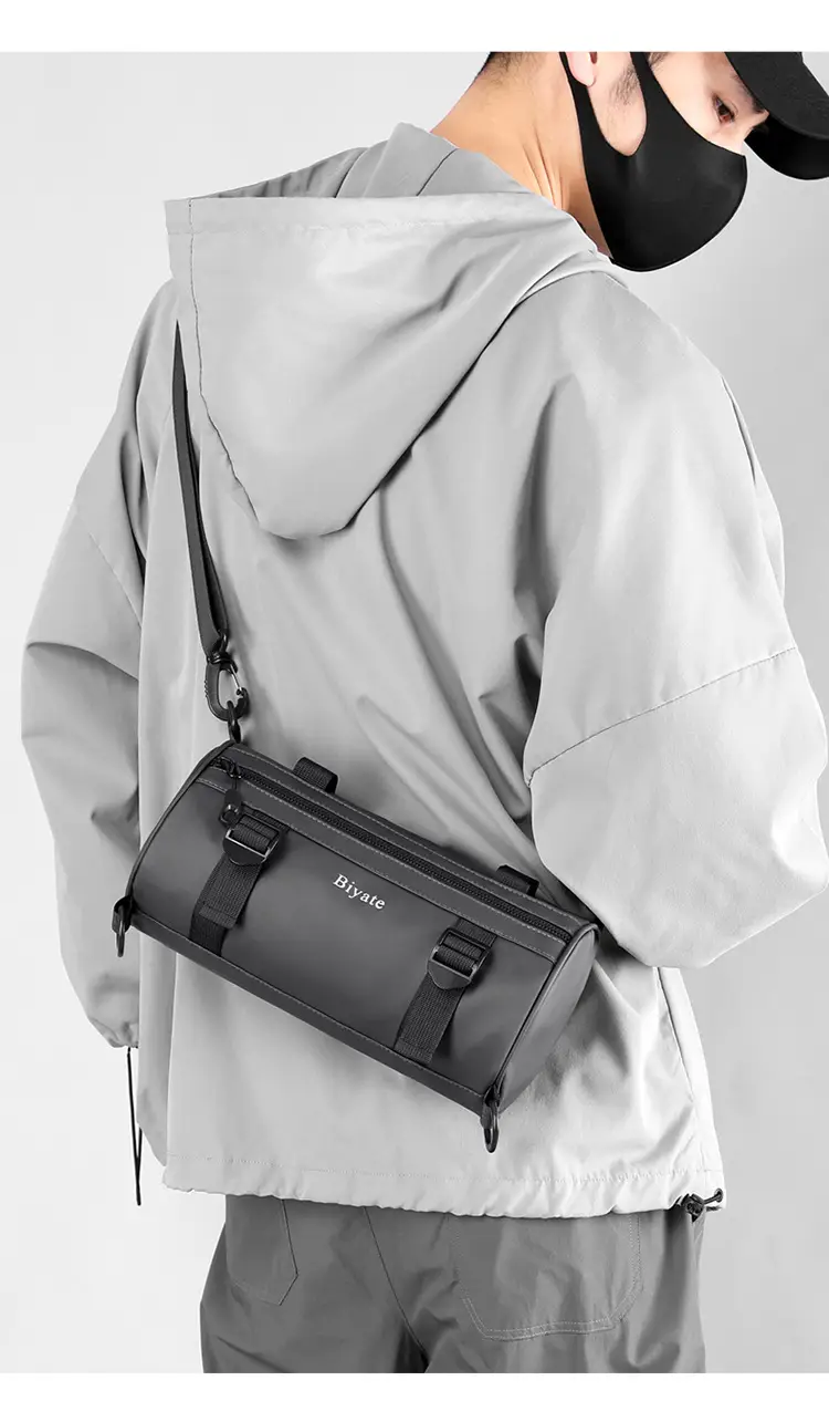 Men's Green Coated Shoulder Crossbody Bag Biate — feature 22