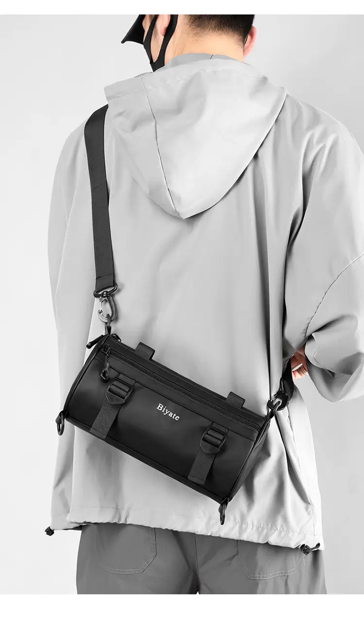Men's Green Coated Shoulder Crossbody Bag Biate — feature 24