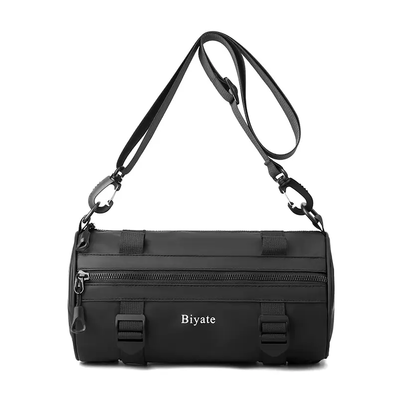 Men's Green Coated Shoulder Crossbody Bag Biate - Image 2