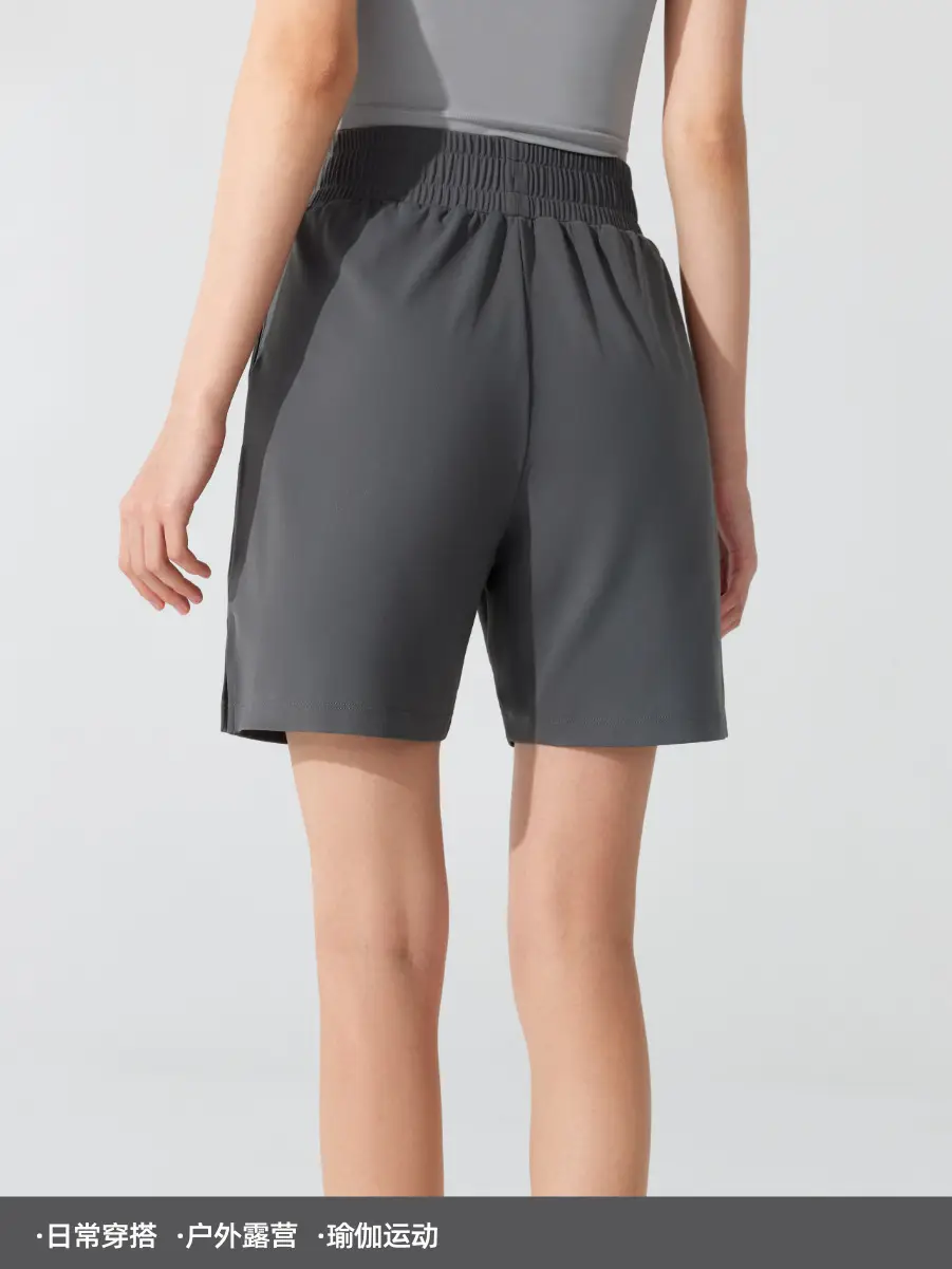 Ningbo Five-point Anti-bacterial Drawstring Shorts Grey - Image 19