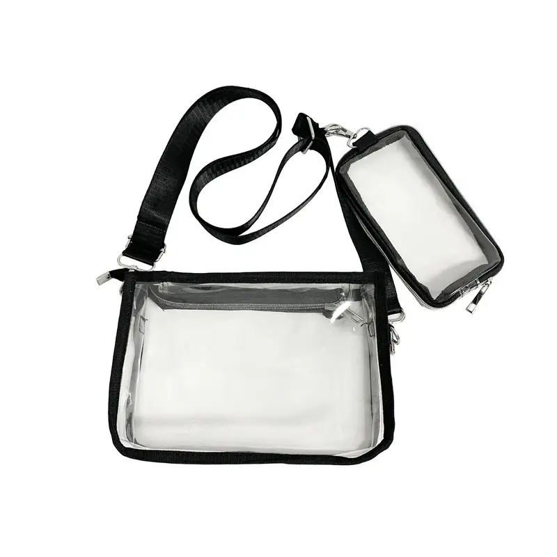 Transparent PVC Messenger Bag Women Men Hong Kong Style - Image 8