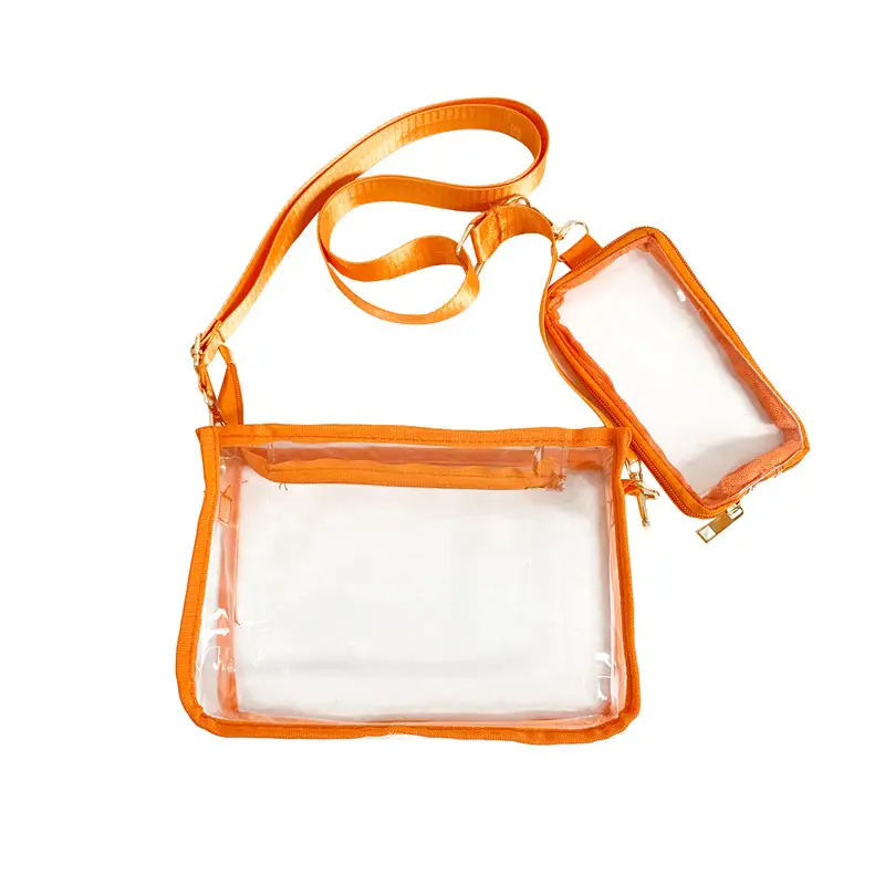 Transparent PVC Messenger Bag Women Men Hong Kong Style - Image 3