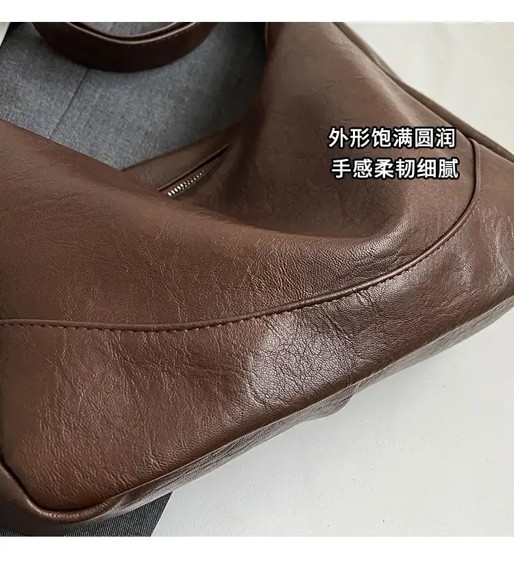 Brown Leather Shoulder Crossbody Tote Bag for Women 2024 — feature 13