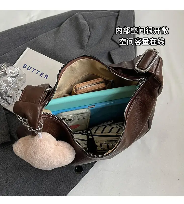 Brown Leather Shoulder Crossbody Tote Bag for Women 2024 — feature 16