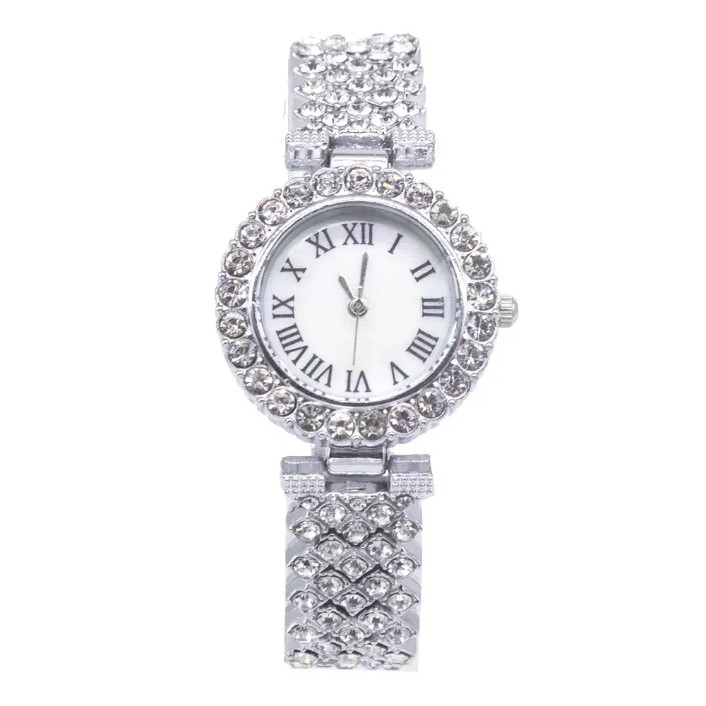Women's Exquisite Diamond Bracelet Watch Set with Box - Image 6