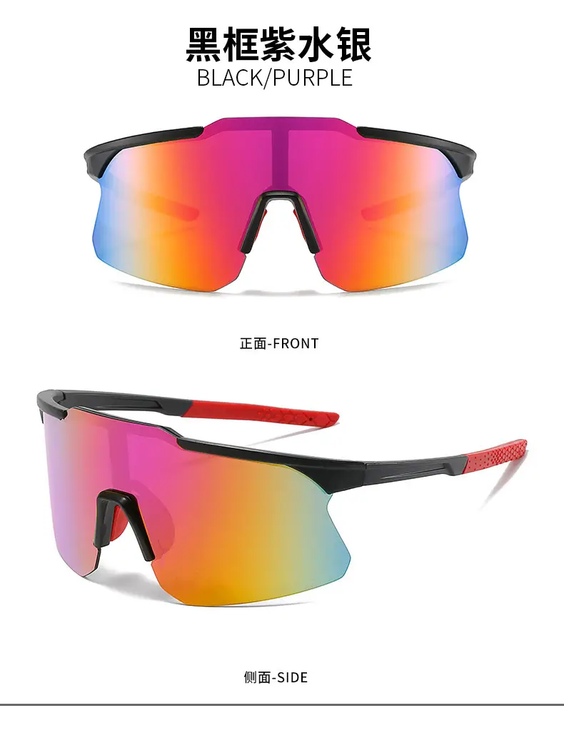 Black Large Frame Cycling Sports Sunglasses — feature 15