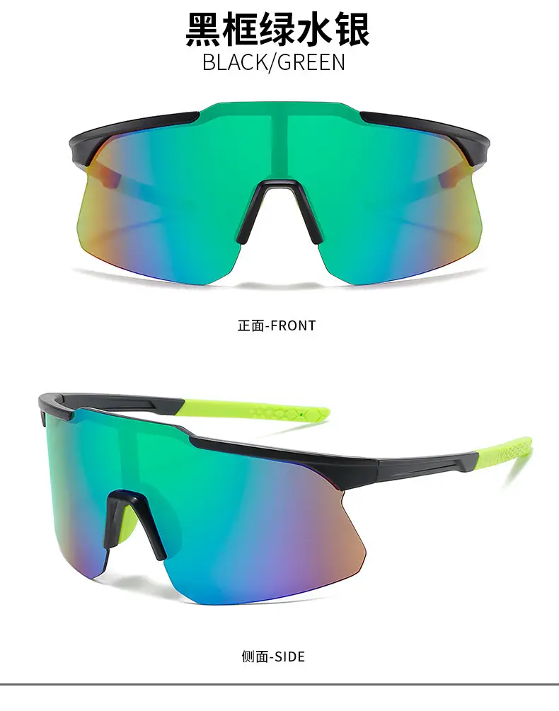 Black Large Frame Cycling Sports Sunglasses — feature 16
