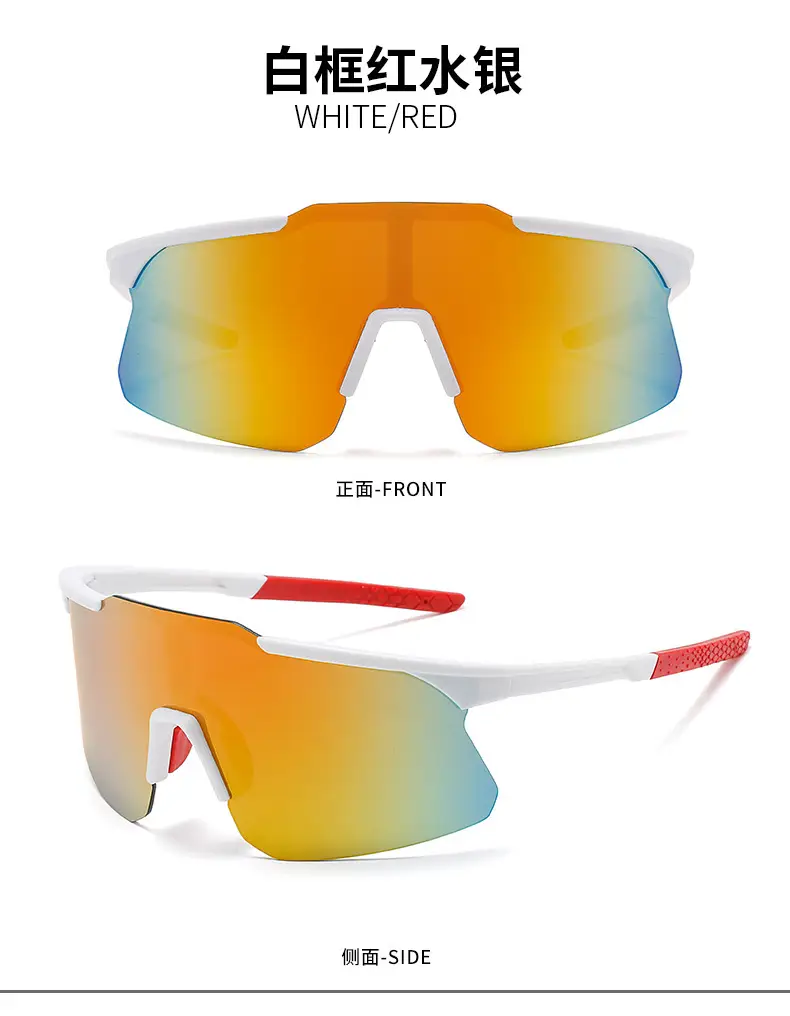 Black Large Frame Cycling Sports Sunglasses — feature 21