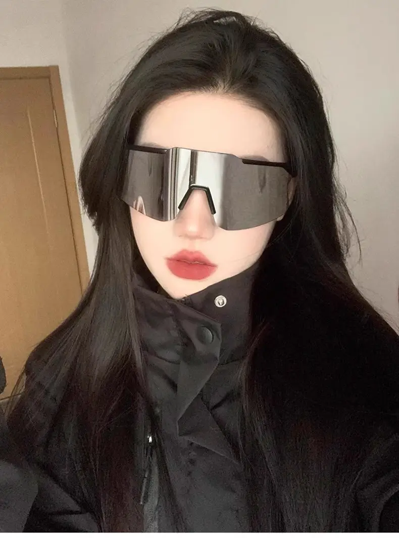 Black Large Frame Cycling Sports Sunglasses — feature 26
