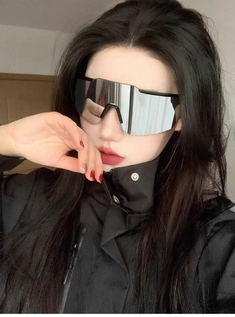 Black Large Frame Cycling Sports Sunglasses — feature 9