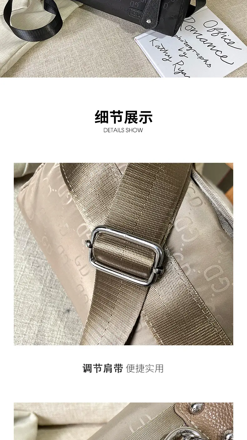 Women's Waterproof Crossbody Bag Brown Nylon Oxford — feature 19