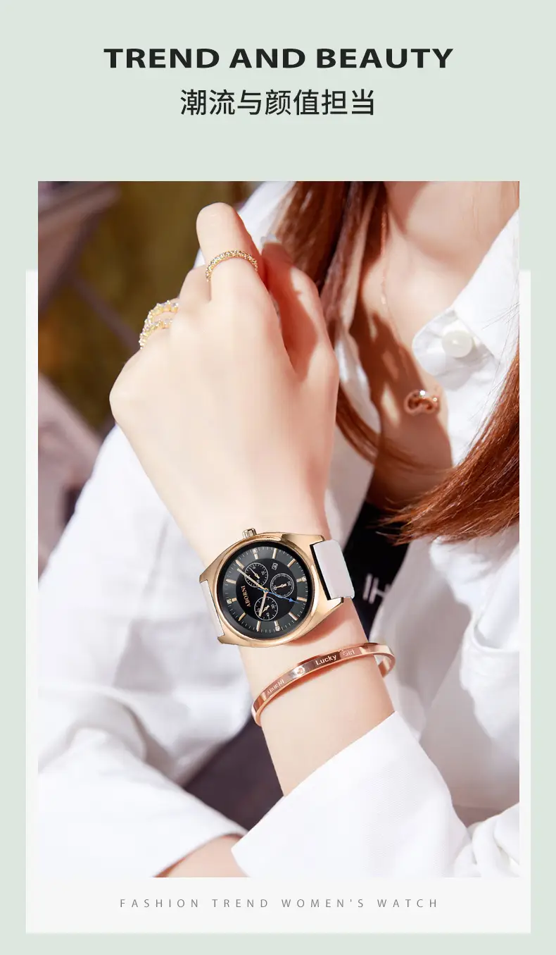 Yabani Women's Rose Gold Chronograph Watch with Green Strap — feature 6