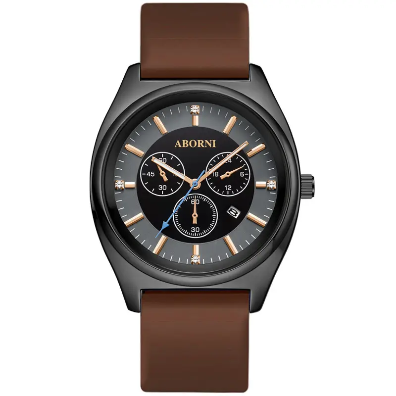 Yabani Women's Rose Gold Chronograph Watch with Green Strap - Image 2