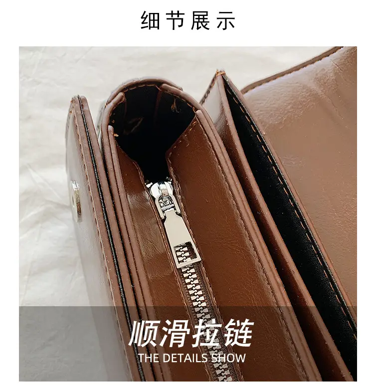 New Women's Brown Leather Crossbody Bag — feature 35