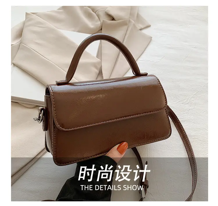 New Women's Brown Leather Crossbody Bag — feature 37