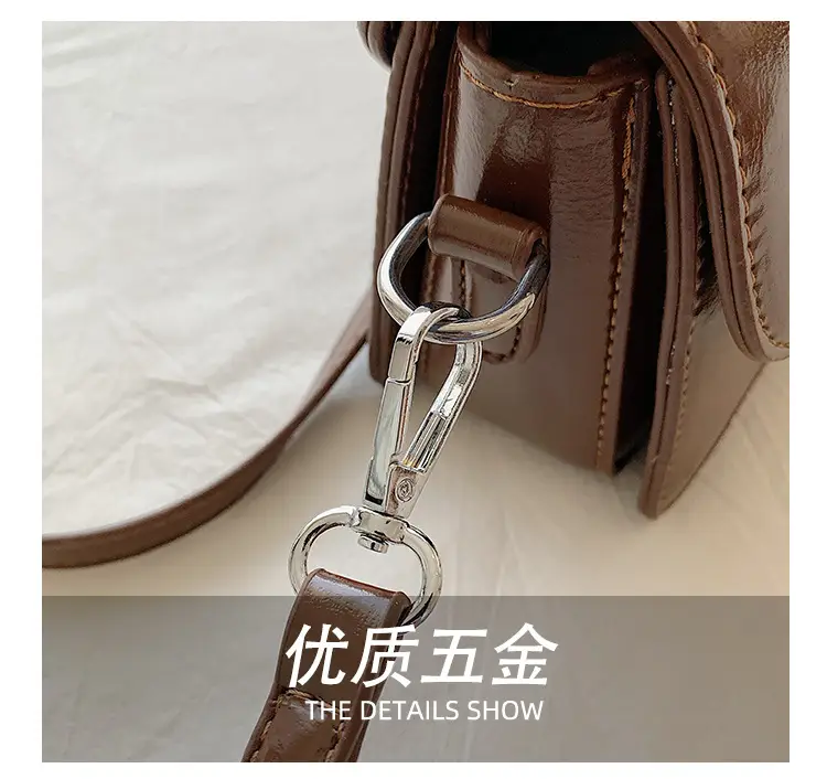 New Women's Brown Leather Crossbody Bag — feature 38