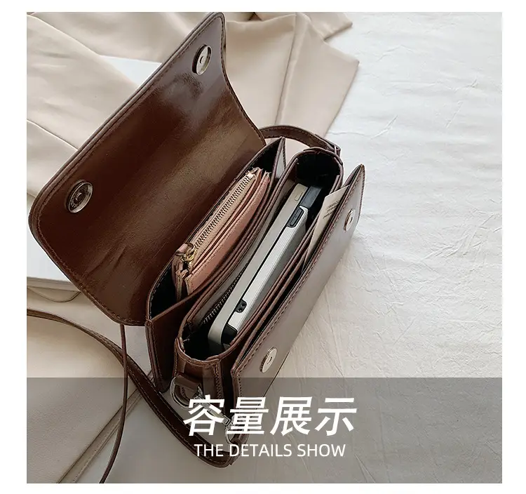 New Women's Brown Leather Crossbody Bag — feature 39