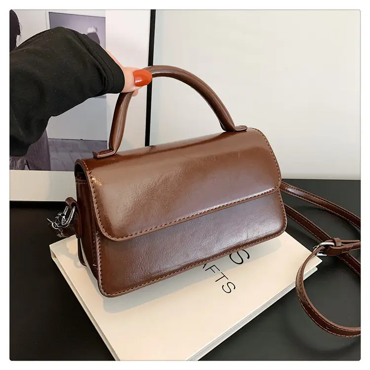 New Women's Brown Leather Crossbody Bag — feature 43