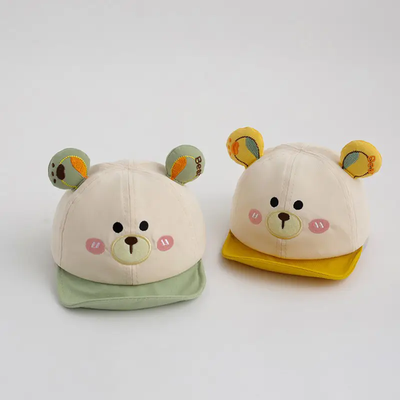 Baby Bear Hat Soft Brim Summer Sun Hat - Image 5