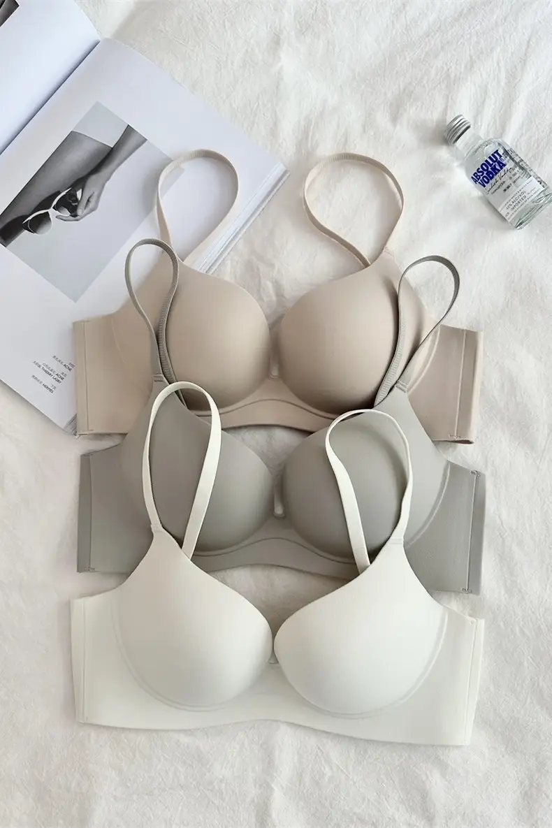 Little Egg seamless underwear one-piece Large U back small chest large gathered wireless bra 2.5 — feature 6