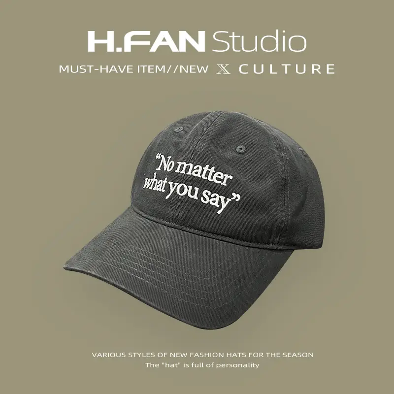 Women Embroidered Baseball Caps 2024 New Wide Brim - Image 3