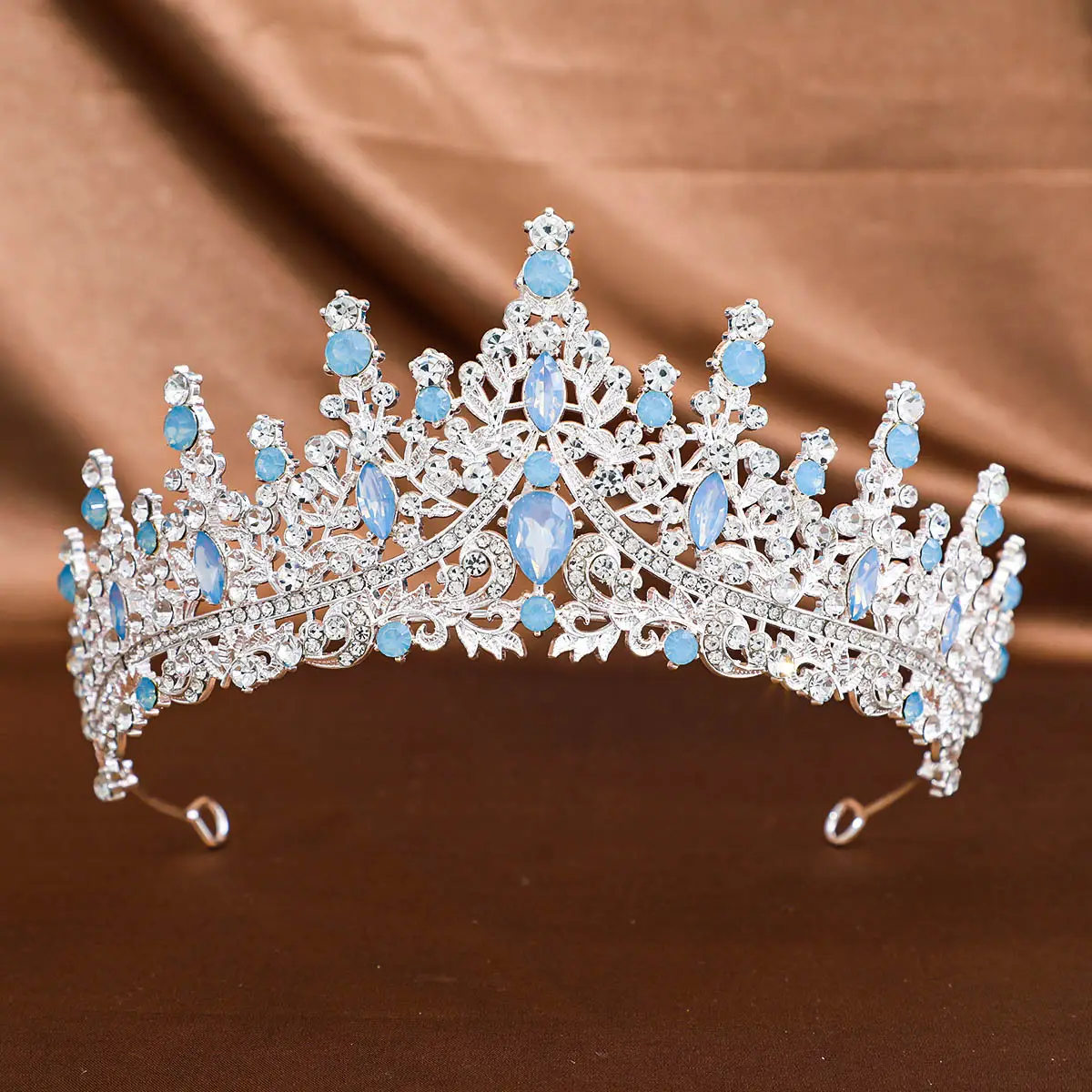 European Rhinestone Bridal Tiara Crown Accessory
