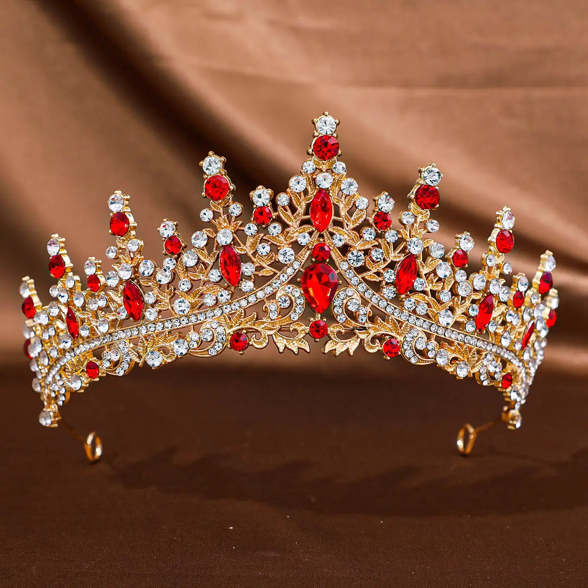 European Rhinestone Bridal Tiara Crown Accessory