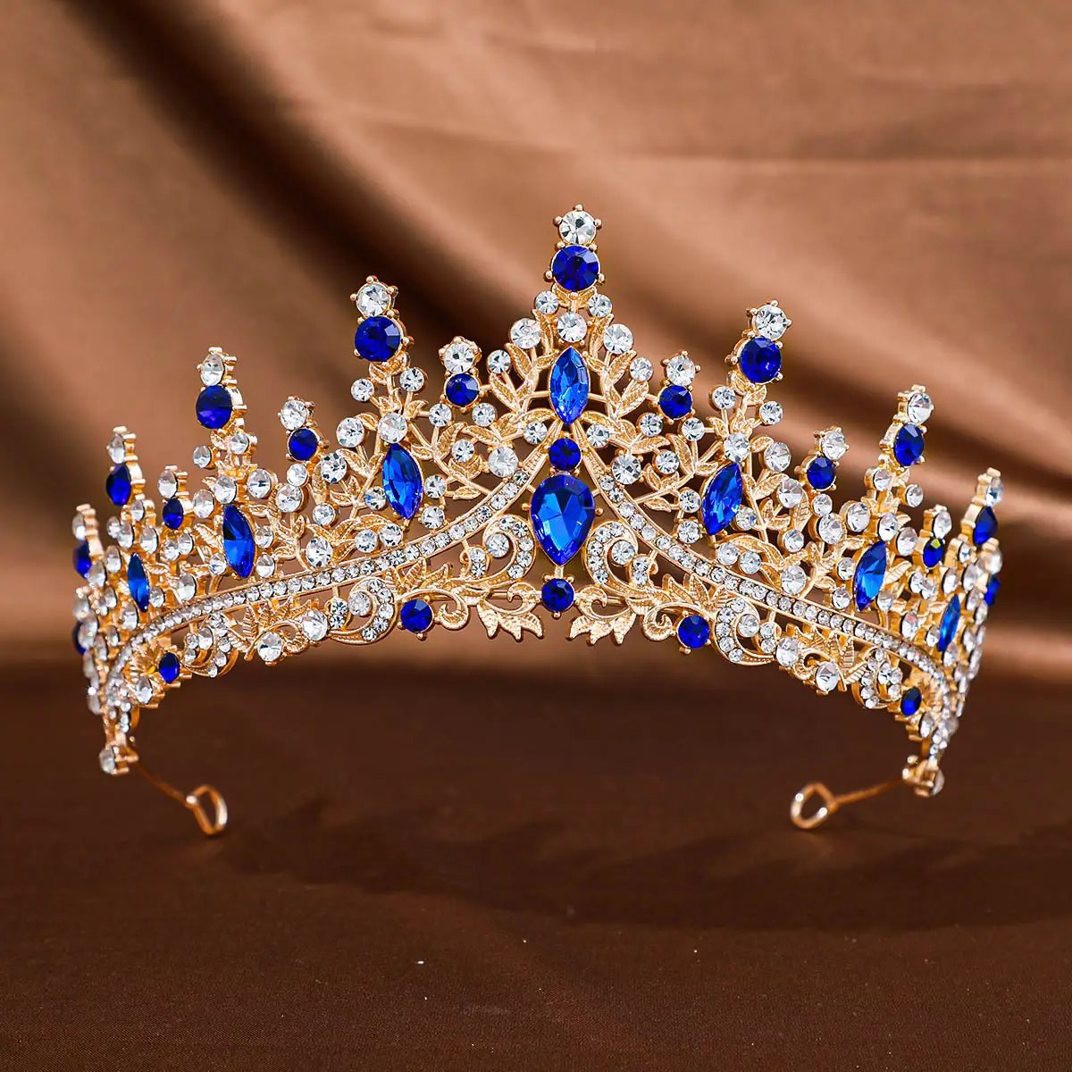 European Rhinestone Bridal Tiara Crown Accessory