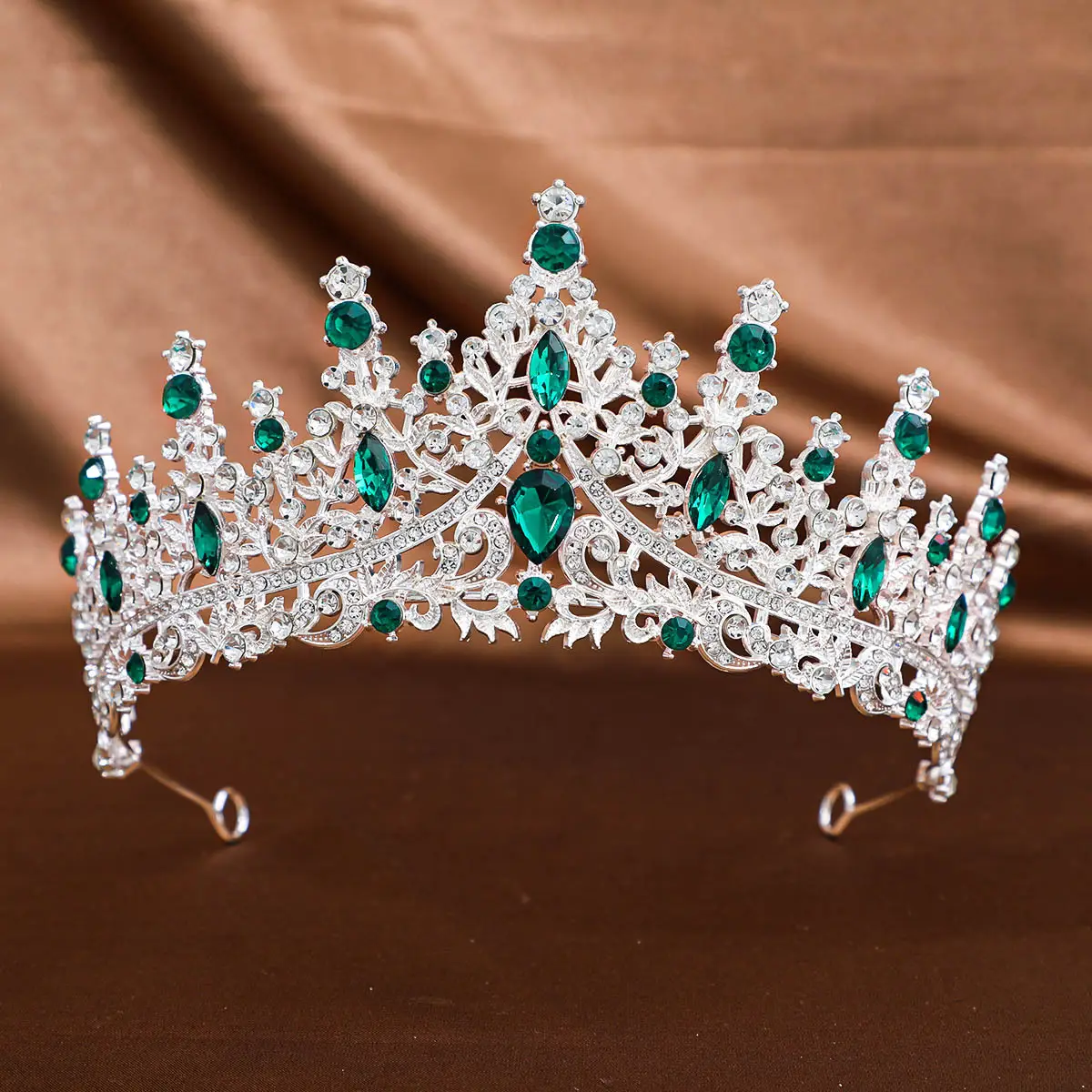 European Rhinestone Bridal Tiara Crown Accessory