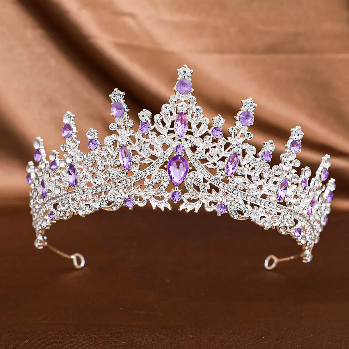 European Rhinestone Bridal Tiara Crown Accessory