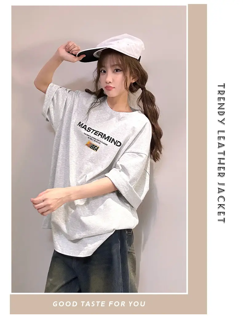 Women Black Mastermind Printed T-Shirt Short Sleeve — feature 13