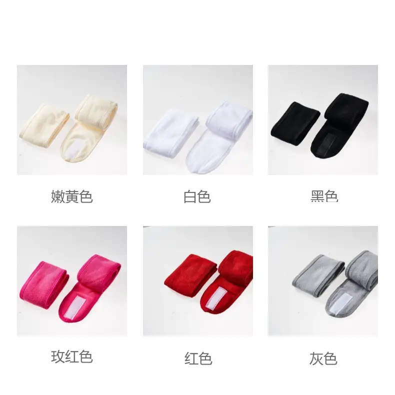 Velcro Headband Mask Makeup Hairband Sweat-Absorbent Sports Headscarf — feature 10