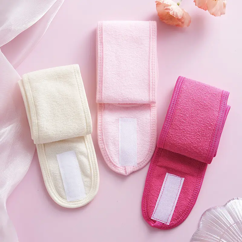 Velcro Headband Mask Makeup Hairband Sweat-Absorbent Sports Headscarf