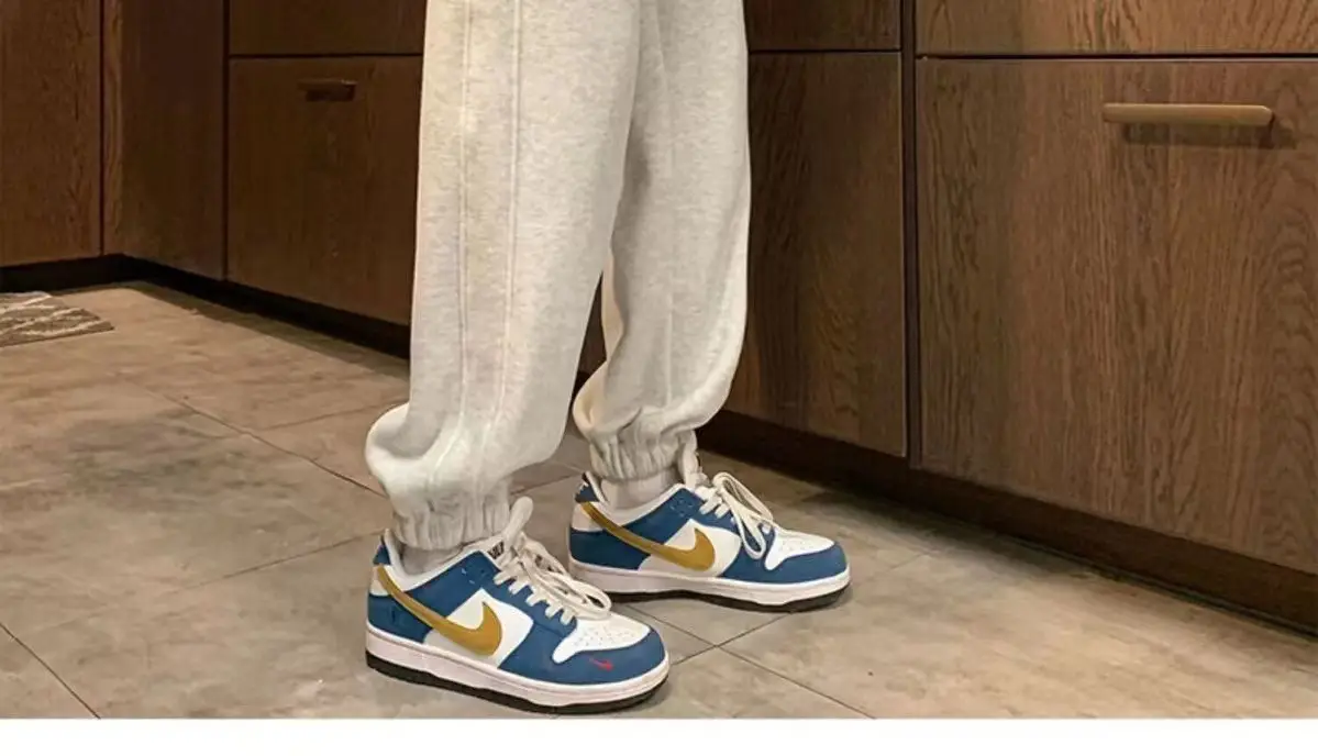 Men Fleece Lined Ankle Tied Sweatpants Winter Casual Pants — feature 12