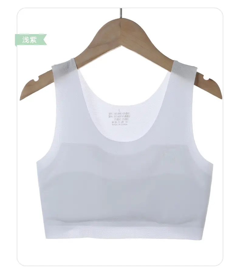 Seamless girl's underwear 10-14-year-old girl's bra 12 children's development stage 1 primary school student vest — feature 10