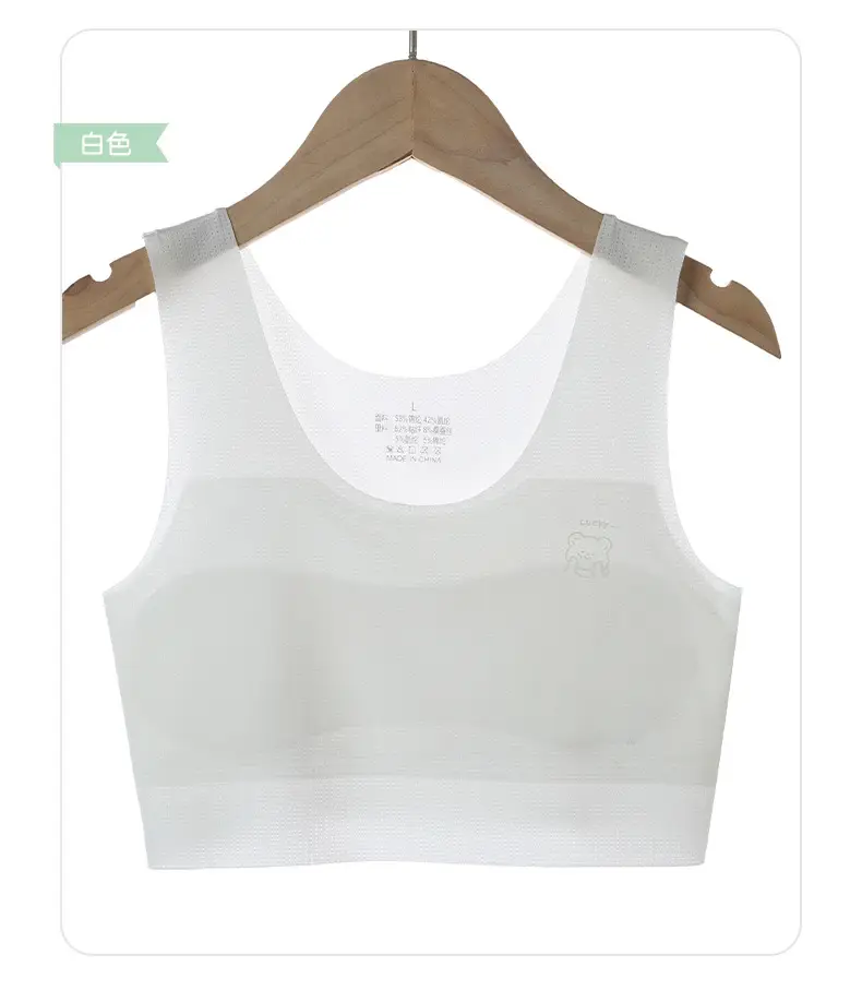 Seamless girl's underwear 10-14-year-old girl's bra 12 children's development stage 1 primary school student vest — feature 13