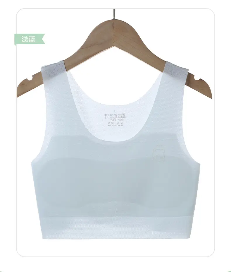 Seamless girl's underwear 10-14-year-old girl's bra 12 children's development stage 1 primary school student vest — feature 14