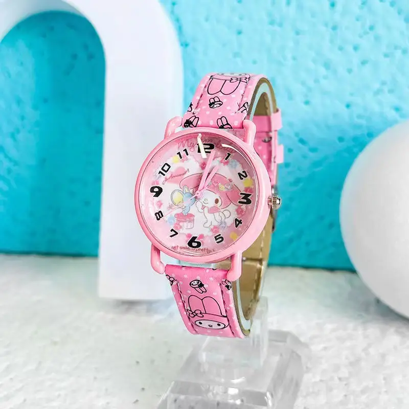 New Sanrio Watch Kuromi Dial Pu Alloy Cartoon Wristwatch Student Quartz Watch Gift — feature 11