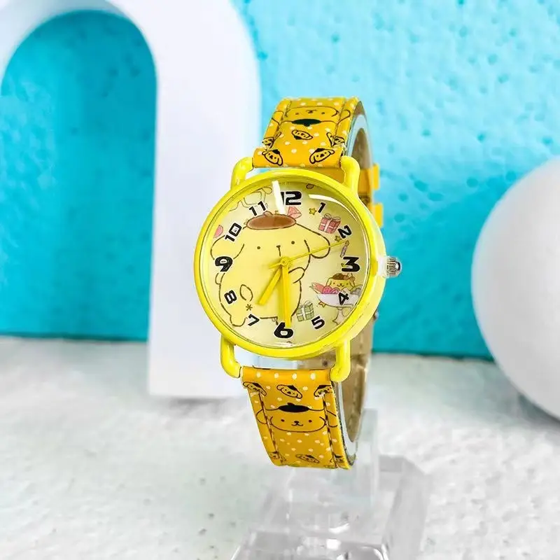 New Sanrio Watch Kuromi Dial Pu Alloy Cartoon Wristwatch Student Quartz Watch Gift — feature 12