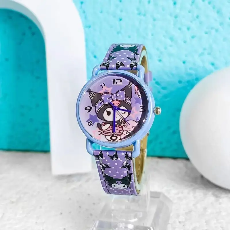 New Sanrio Watch Kuromi Dial Pu Alloy Cartoon Wristwatch Student Quartz Watch Gift — feature 14