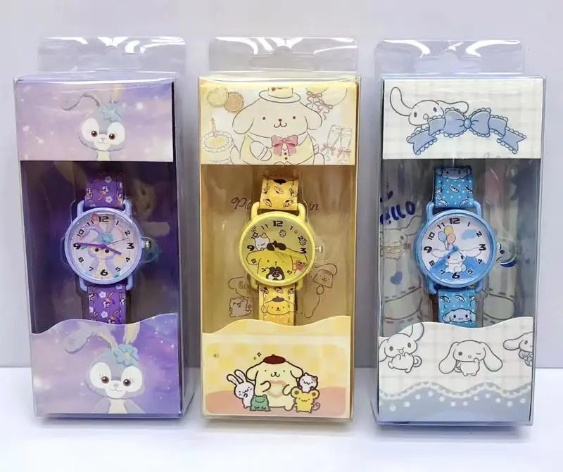 New Sanrio Watch Kuromi Dial Pu Alloy Cartoon Wristwatch Student Quartz Watch Gift — feature 4
