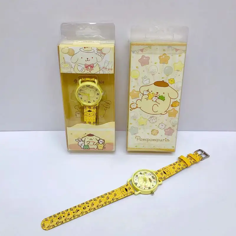 New Sanrio Watch Kuromi Dial Pu Alloy Cartoon Wristwatch Student Quartz Watch Gift — feature 5