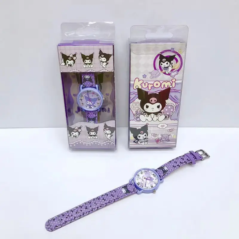New Sanrio Watch Kuromi Dial Pu Alloy Cartoon Wristwatch Student Quartz Watch Gift — feature 6