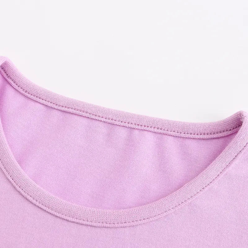 Girls Pink Unicorn T-Shirt Short Sleeve Knitted Cotton - Image 4