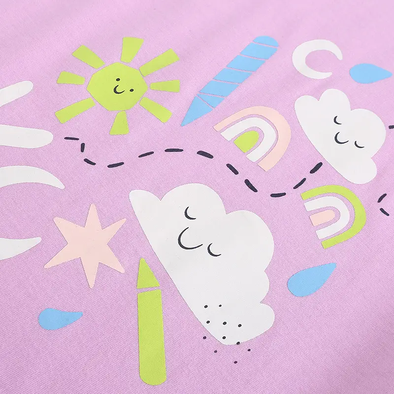 Girls Pink Unicorn T-Shirt Short Sleeve Knitted Cotton - Image 5