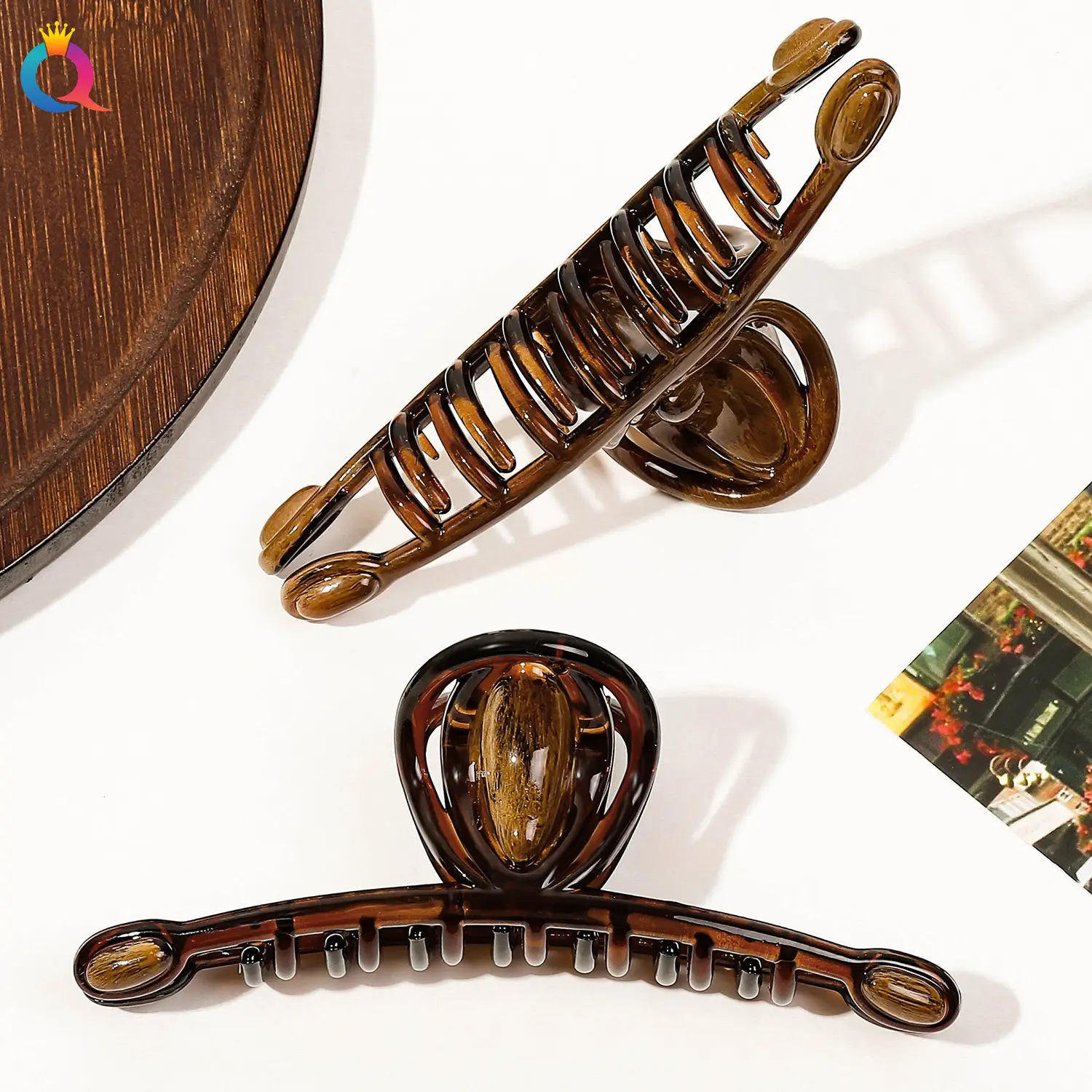 Qiyue Ancient Wooden Hair Clip Plate for Women — feature 21