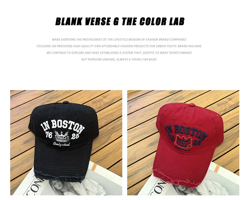 Women Red Boston Top Hat with Embroidery — feature 10